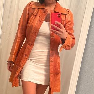 Vintage leather coat